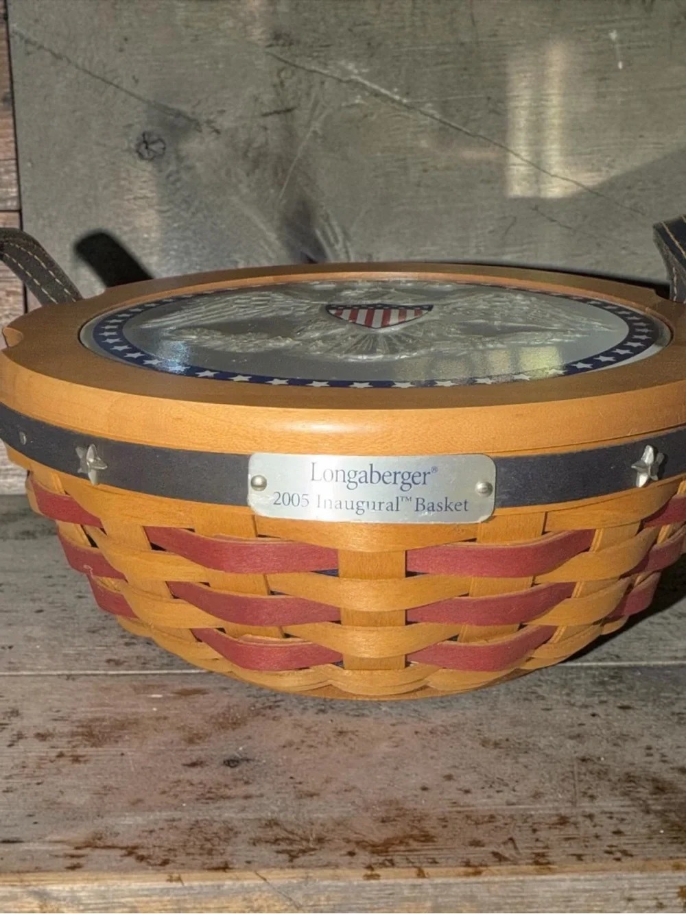 VINTAGE Longaberger 2005 Inaugural Basket